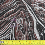 Brown Black Tie Dye Loungewear Fabric