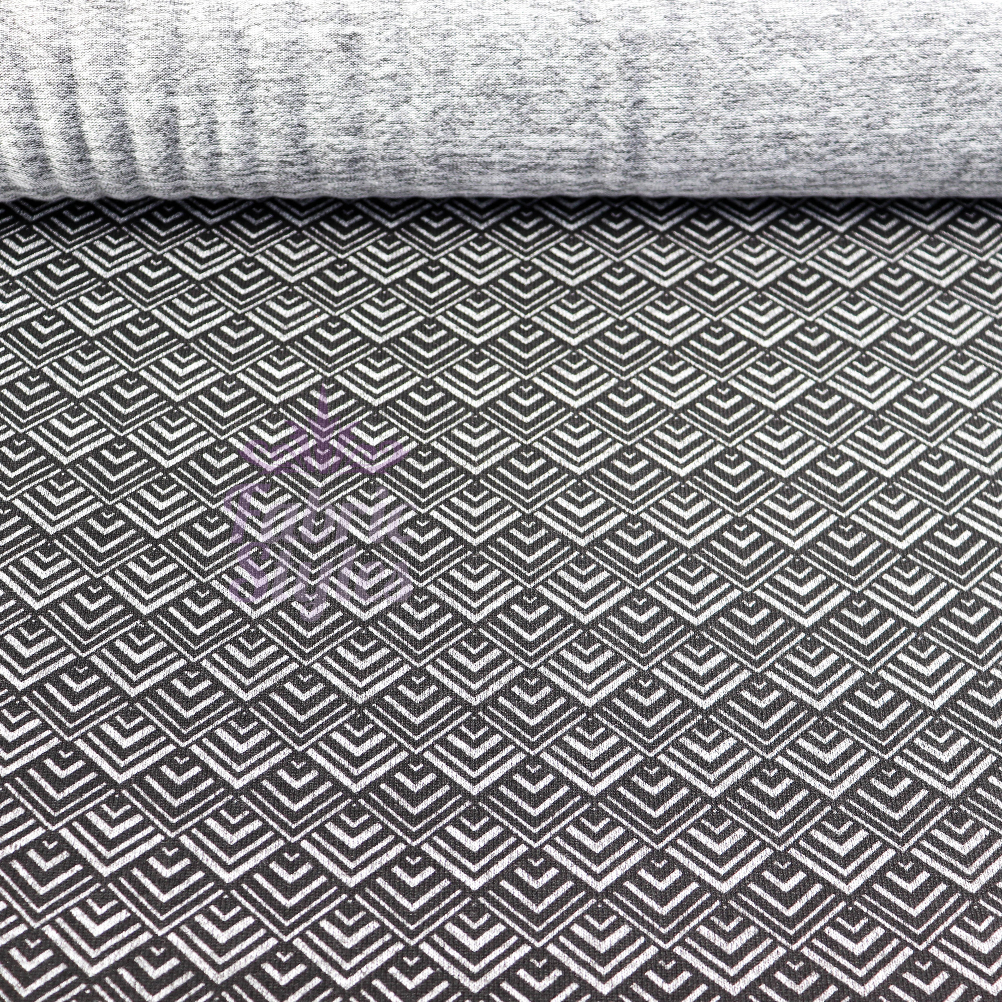 Art Deco Geometric Loungewear Fabric