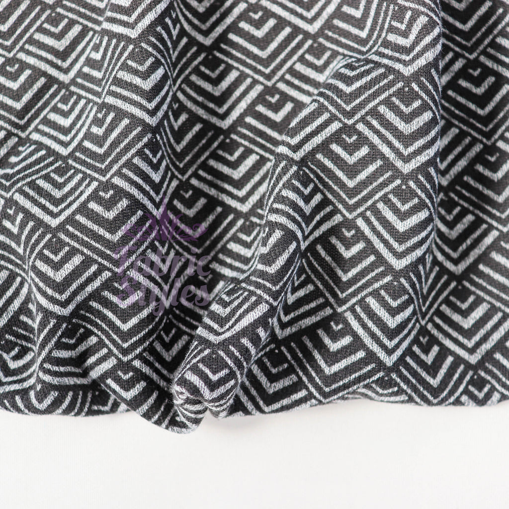 Art Deco Geometric Loungewear Fabric