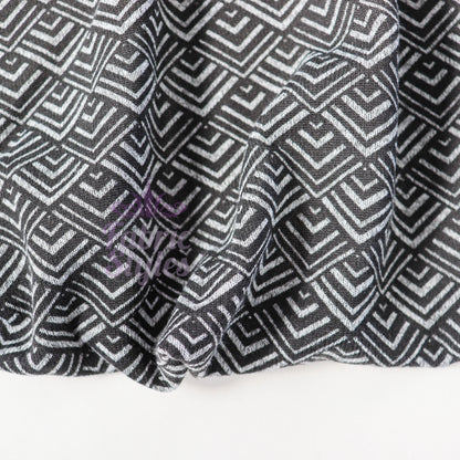 Art Deco Geometric Loungewear Fabric
