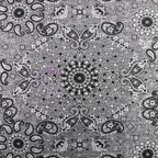 Paisley Grey Black Loungewear Fabric