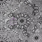 Paisley Grey Black Loungewear Fabric