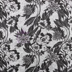 Black Floral Loungewear Fabric