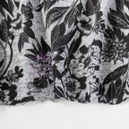 Black Floral Loungewear Fabric