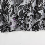 Black Floral Loungewear Fabric