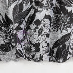 Black Floral Loungewear Fabric