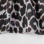 Grey Brown Leopard Loungewear Fabric