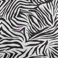 Black Zebra Animal Print Loungewear Fabric