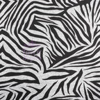 Black Zebra Animal Print Loungewear Fabric