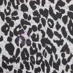 Black Leopard Animal Loungewear Fabric