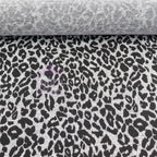Black Leopard Animal Loungewear Fabric
