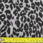 Black Leopard Animal Loungewear Fabric