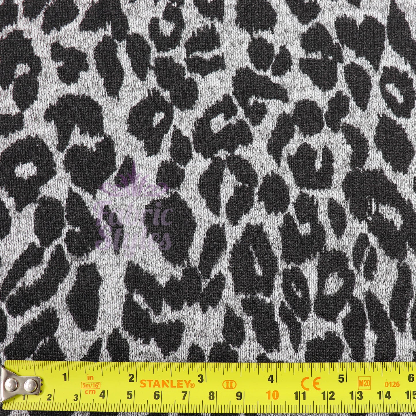 Black Leopard Animal Loungewear Fabric