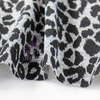 Black Leopard Animal Loungewear Fabric