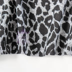 Black Leopard Animal Loungewear Fabric
