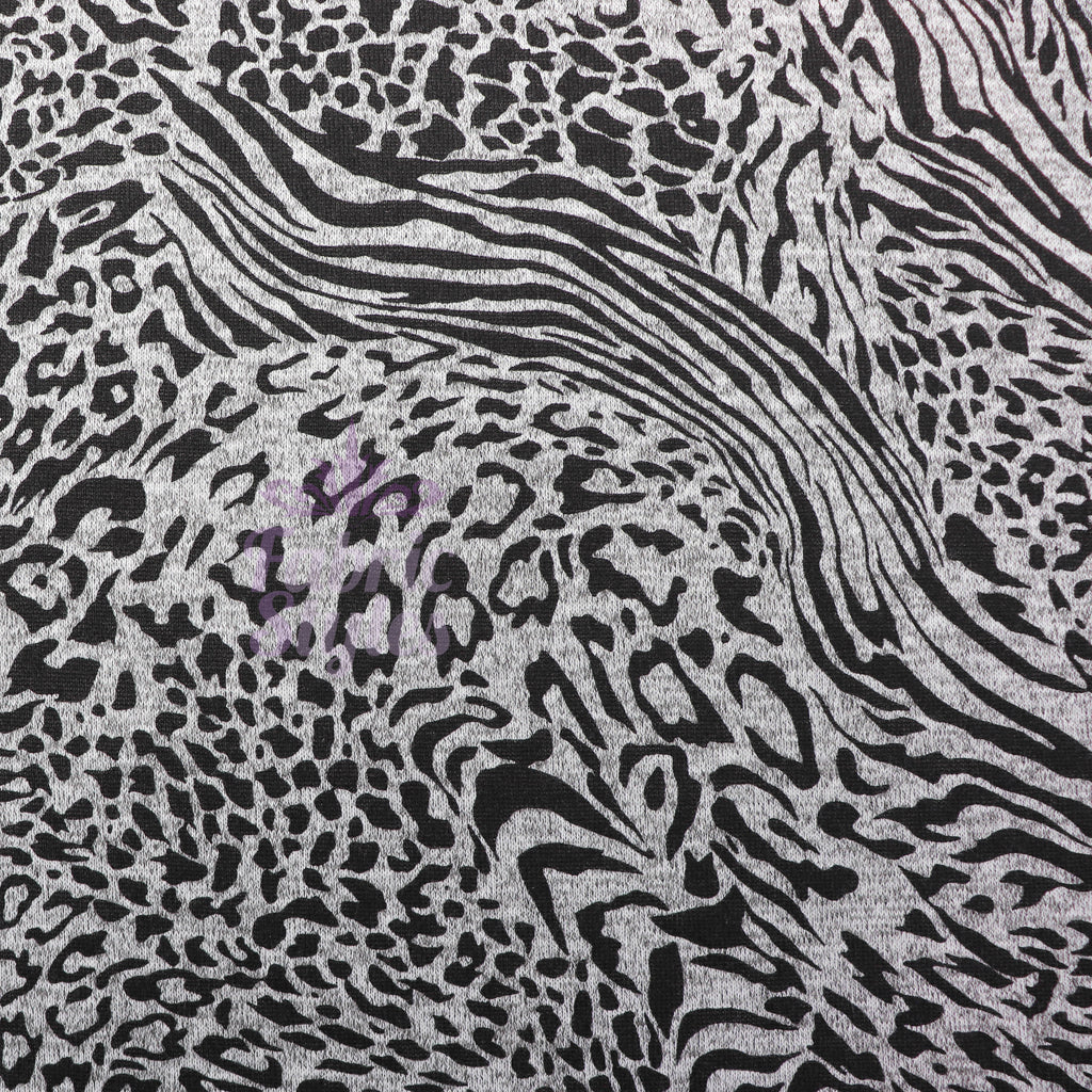 Leopard Swirl Print Loungewear Fabric