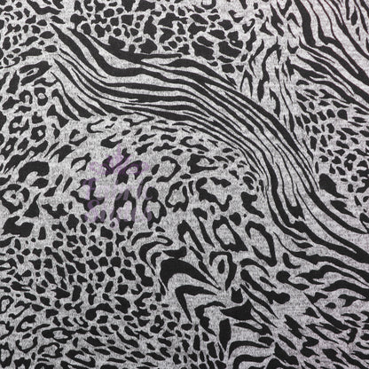 Leopard Swirl Print Loungewear Fabric