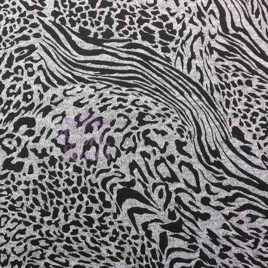 Leopard Swirl Print Loungewear Fabric