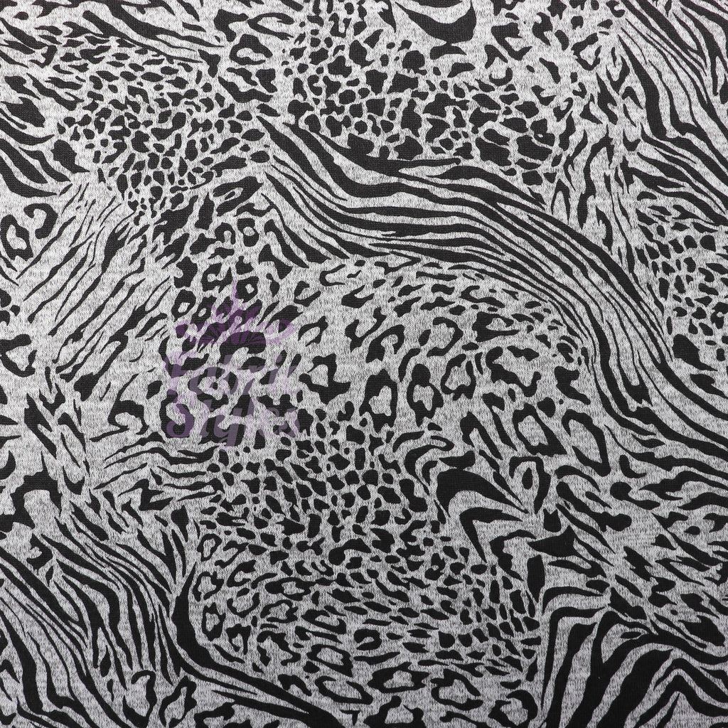 Leopard Swirl Print Loungewear Fabric