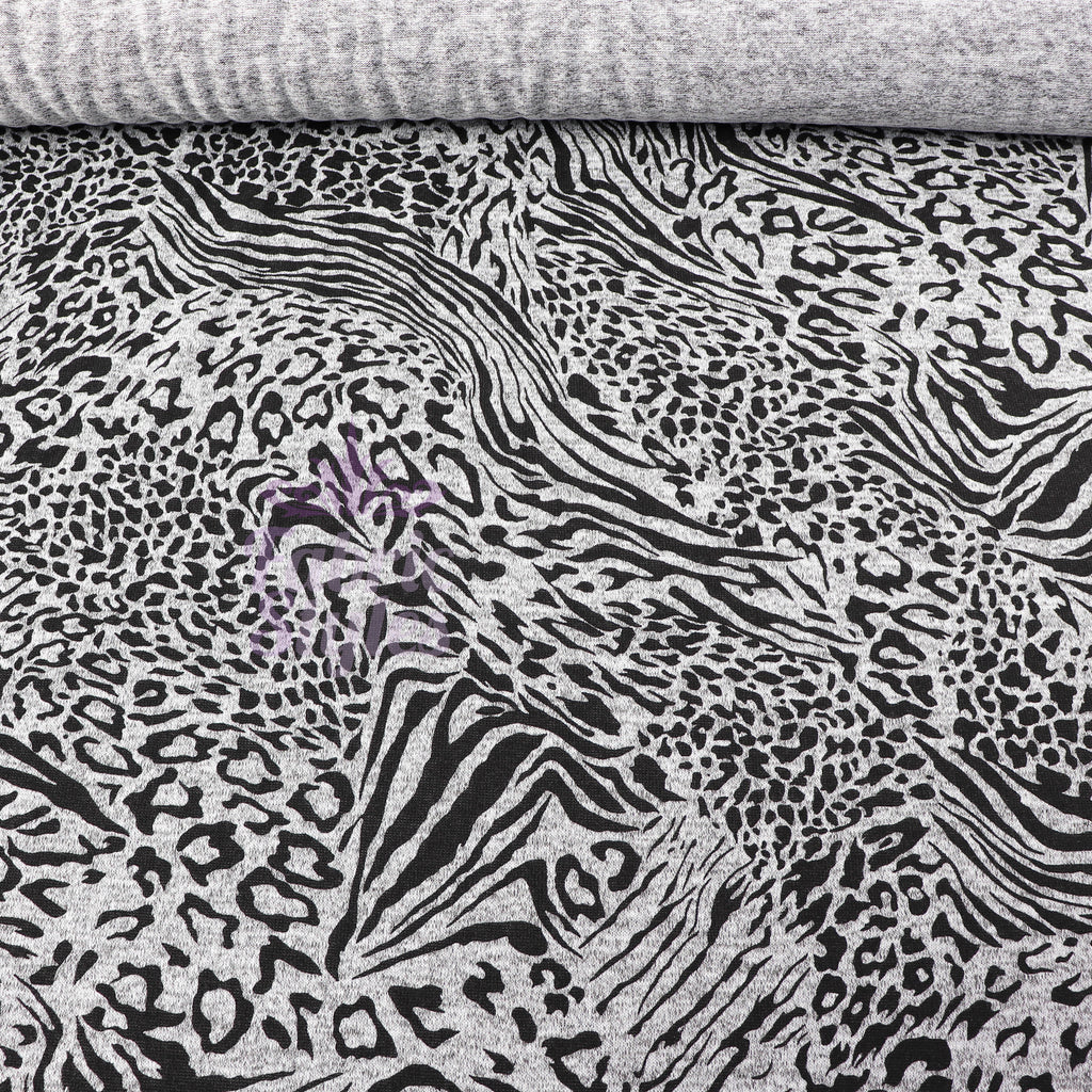 Leopard Swirl Print Loungewear Fabric