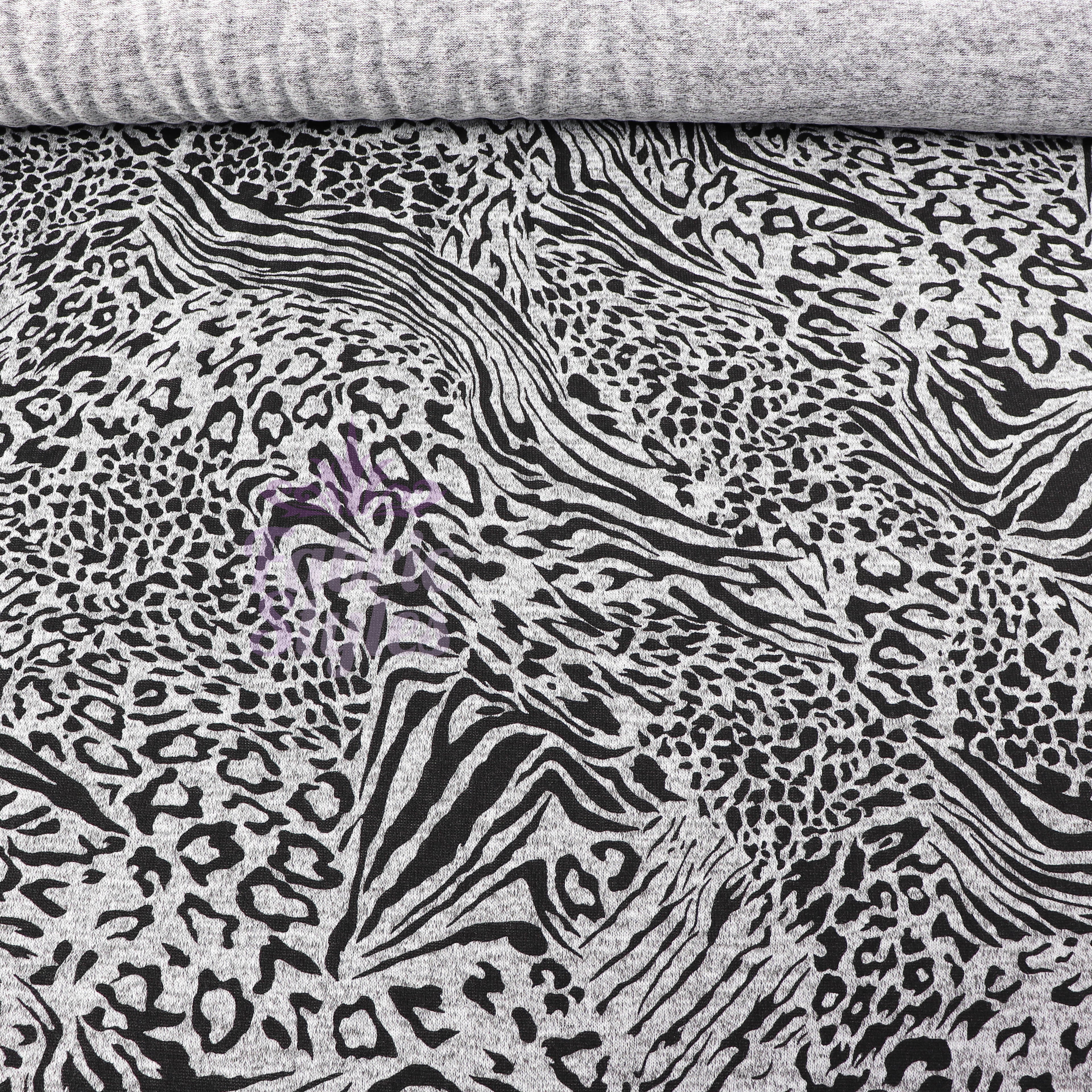 Leopard Swirl Print Loungewear Fabric