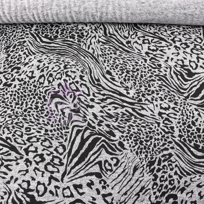 Leopard Swirl Print Loungewear Fabric