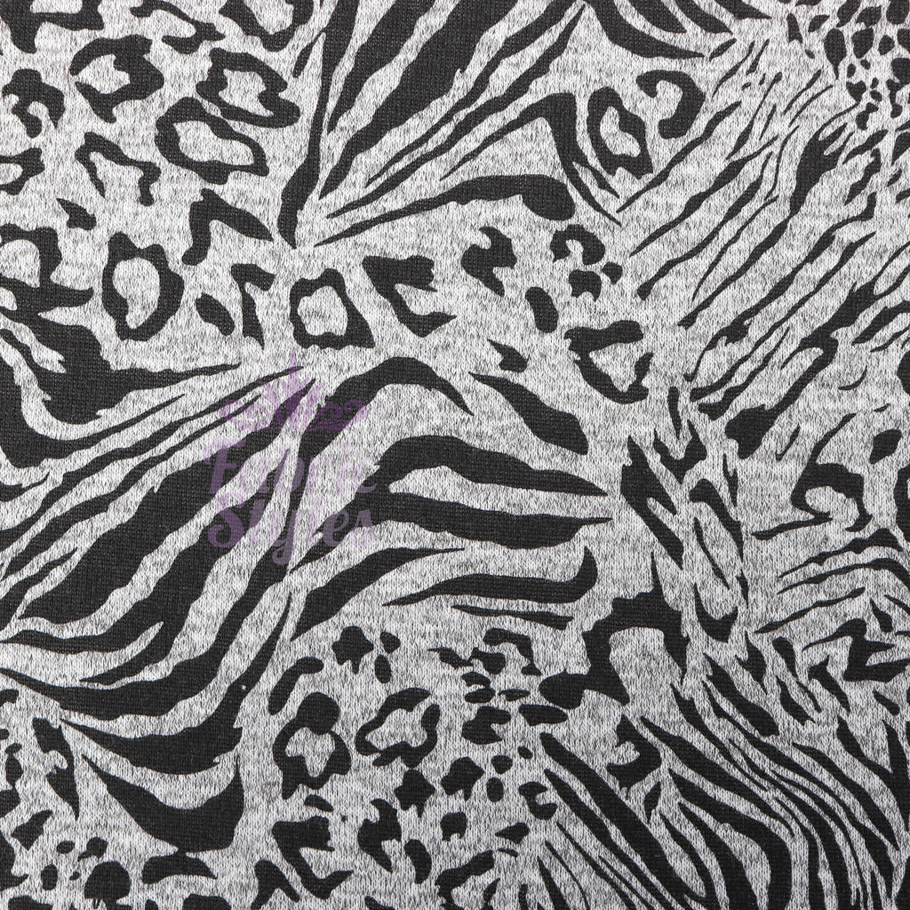Leopard Swirl Print Loungewear Fabric
