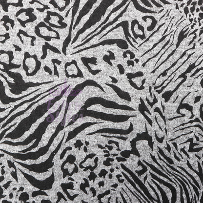 Leopard Swirl Print Loungewear Fabric