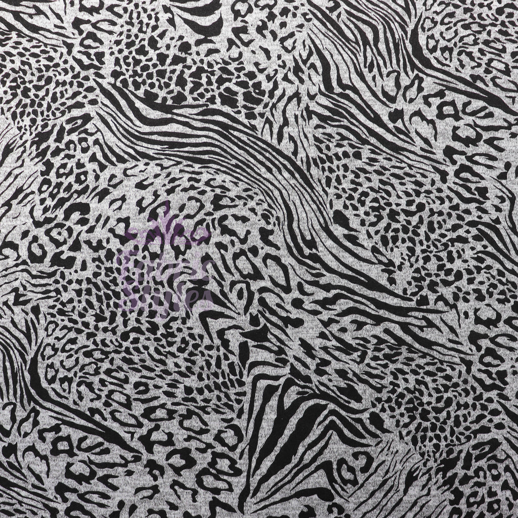 Leopard Swirl Print Loungewear Fabric