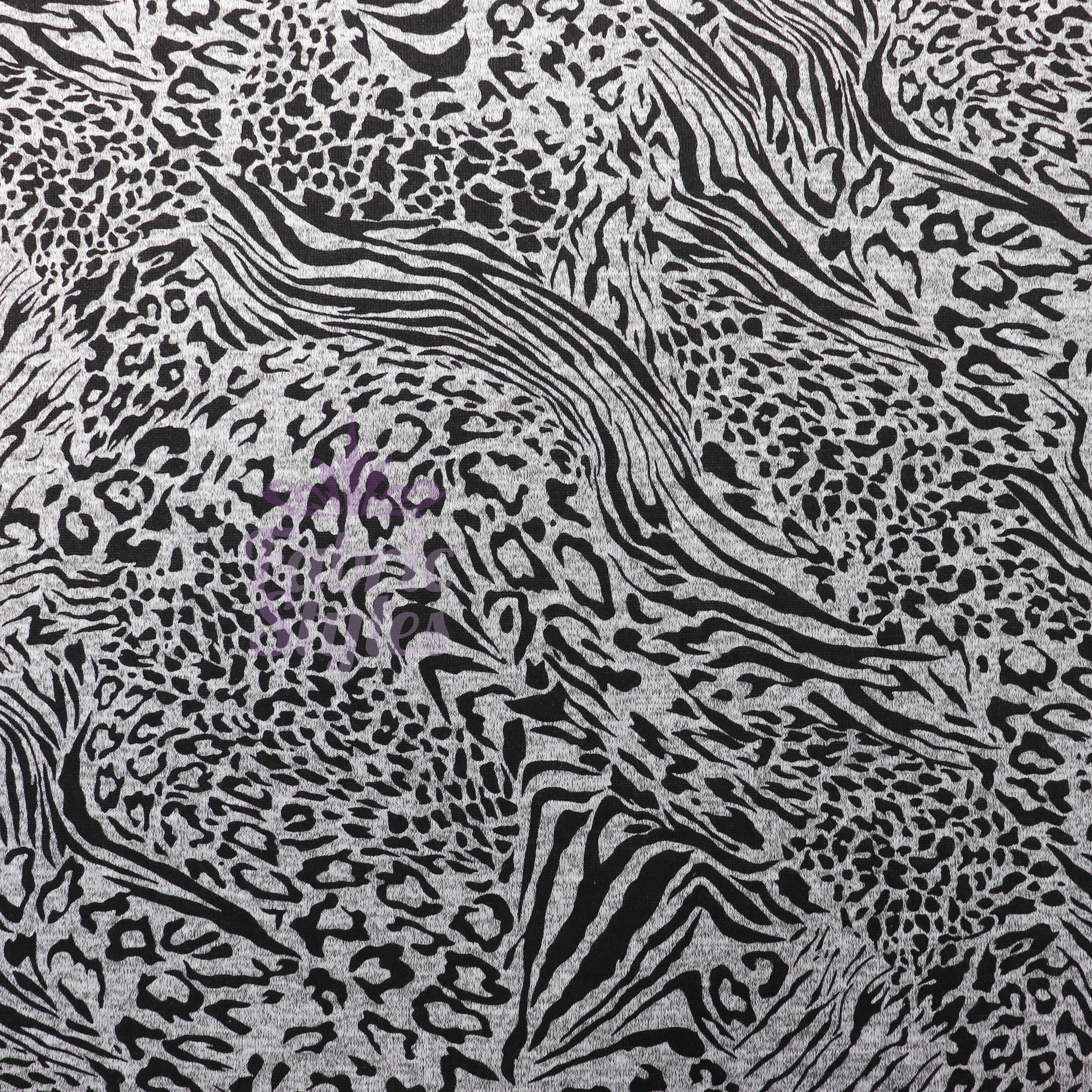 Leopard Swirl Print Loungewear Fabric
