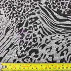 Leopard Swirl Print Loungewear Fabric