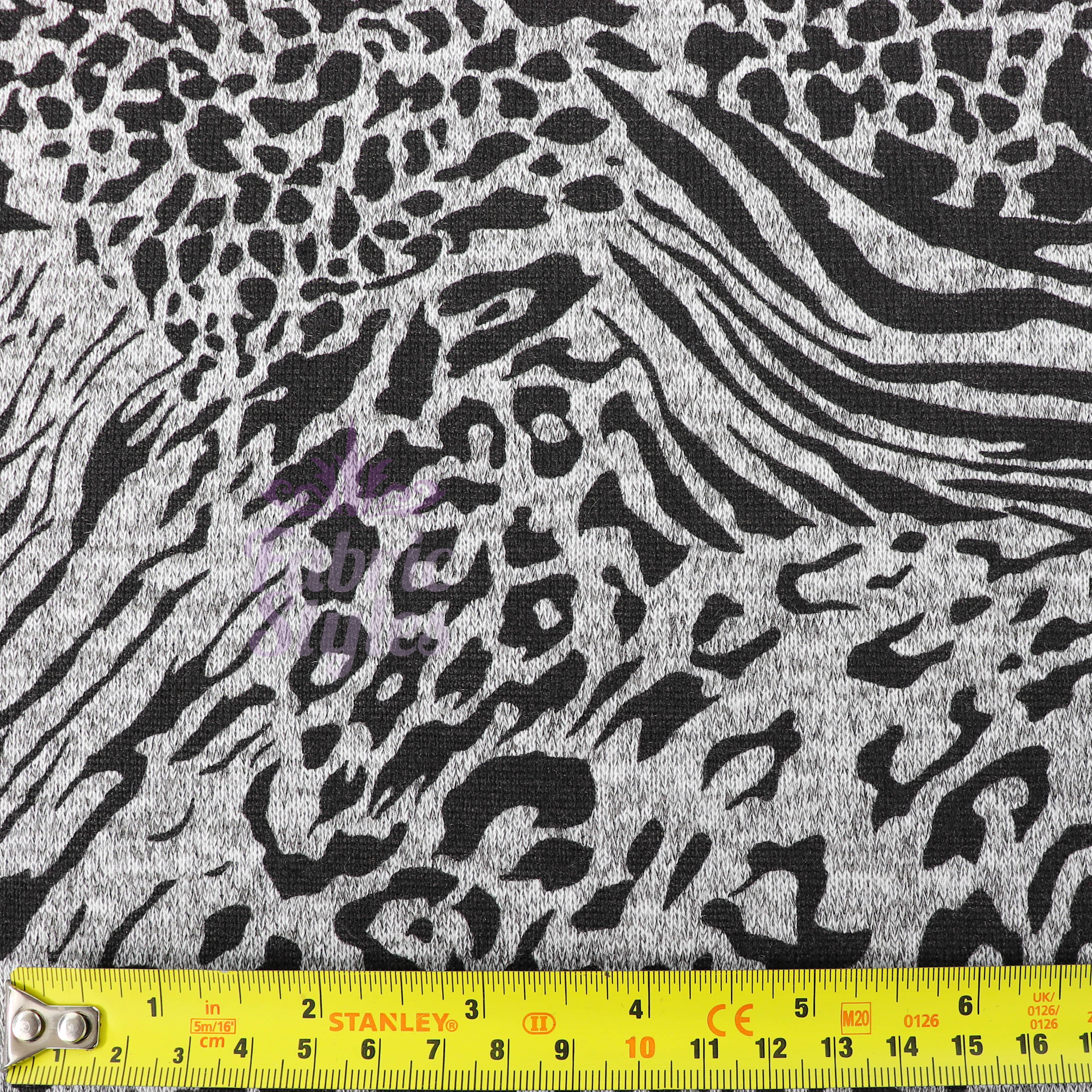 Leopard Swirl Print Loungewear Fabric