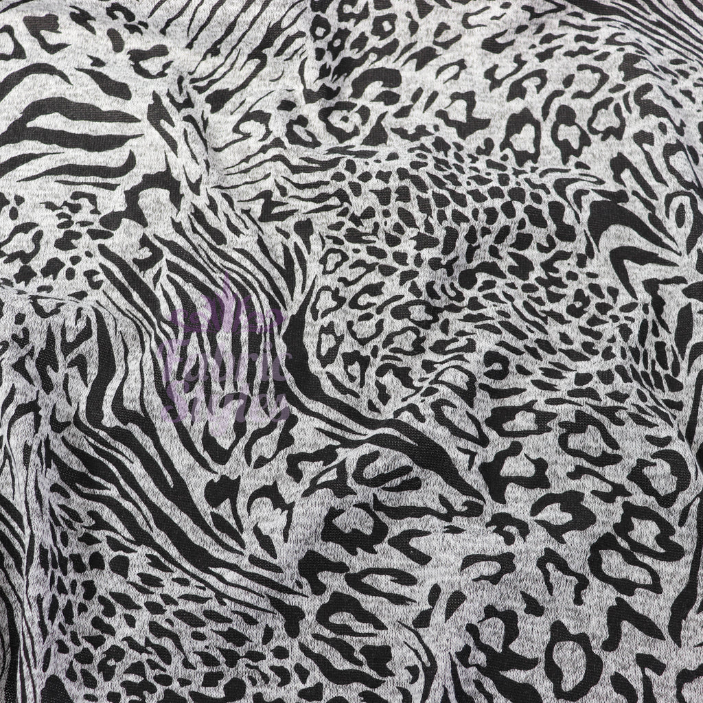 Leopard Swirl Print Loungewear Fabric
