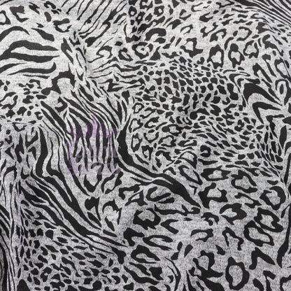 Leopard Swirl Print Loungewear Fabric