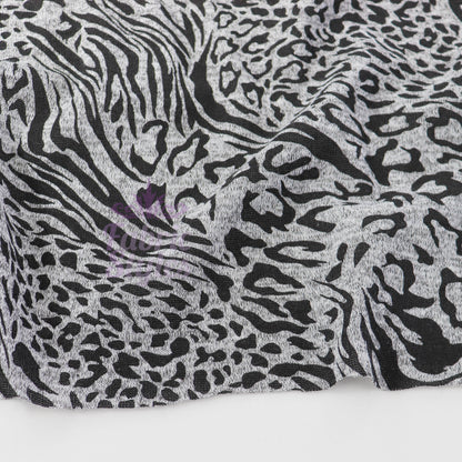 Leopard Swirl Print Loungewear Fabric