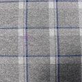 Tartan Blue White Loungewear Fabric