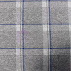 Tartan Blue White Loungewear Fabric