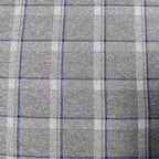 Tartan Blue White Loungewear Fabric
