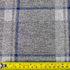 Tartan Blue White Loungewear Fabric