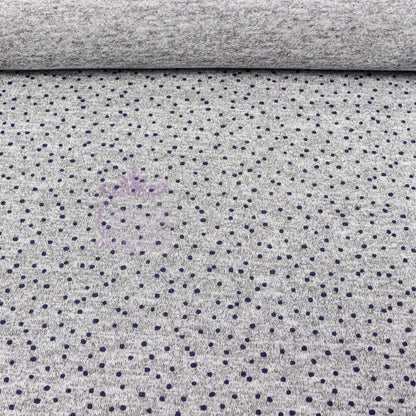 Navy Polka Dot Loungewear Fabric