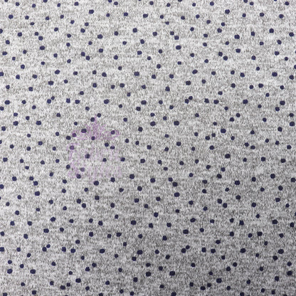 Navy Polka Dot Loungewear Fabric