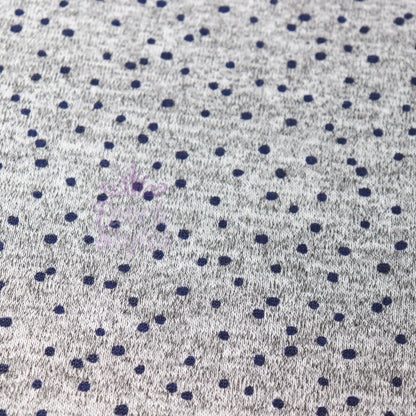 Navy Polka Dot Loungewear Fabric