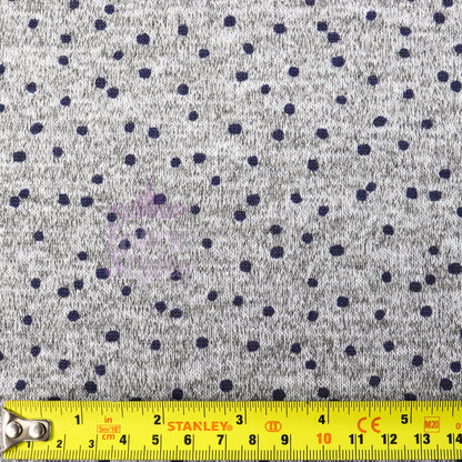 Navy Polka Dot Loungewear Fabric