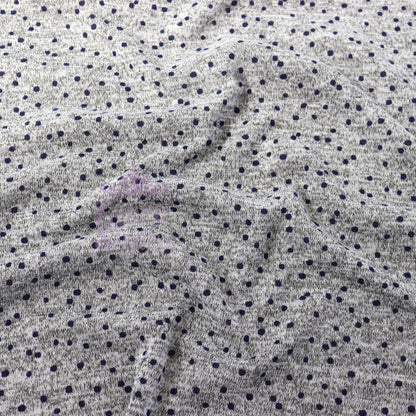Navy Polka Dot Loungewear Fabric