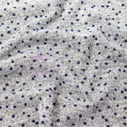 Navy Polka Dot Loungewear Fabric