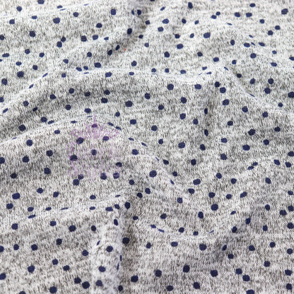 Navy Polka Dot Loungewear Fabric