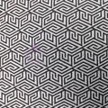 Black Geometric Loungewear Fabric