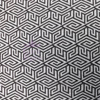 Black Geometric Loungewear Fabric