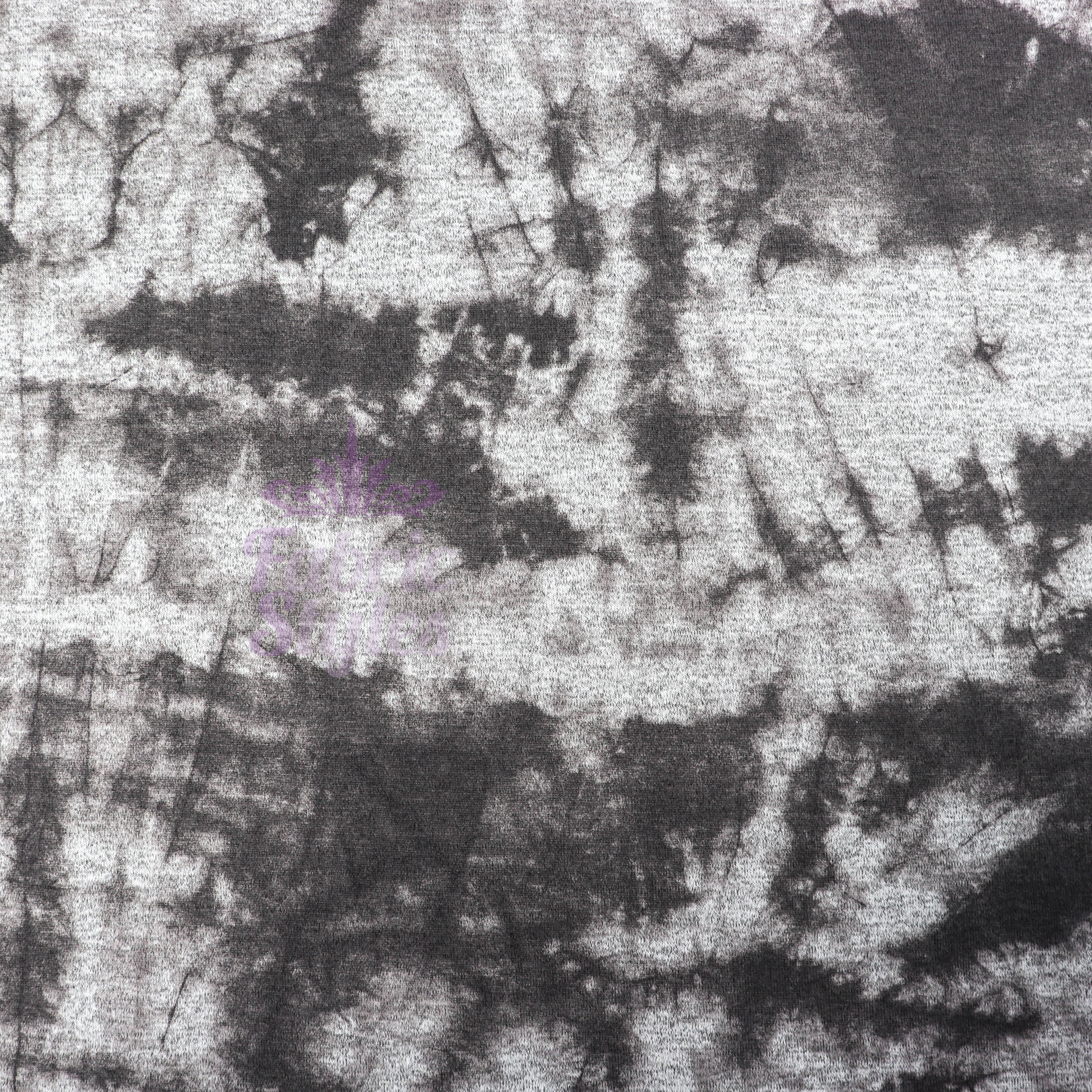 Black Tie Dye Print Loungewear Fabric