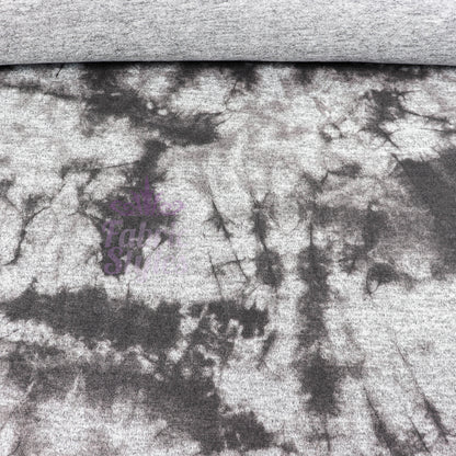 Black Tie Dye Print Loungewear Fabric
